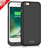 iPhone 6S Plus / 6 Plus Battery Case [6800mAh], Gixvdcu Portable Protective Charging Case for iPhone 6Plus, 6S Plus Extended Juice Pack Charger Ultra Slim - Black