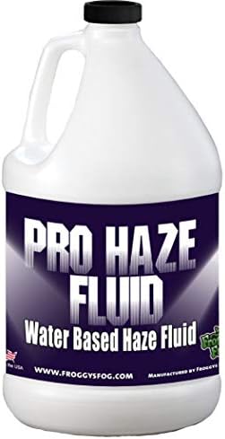 Froggys Fog - High-Performance Haze Fluid for Hurricane Haze 2 & Fog Machines - Pro Haze Juice - Water Based Haze Fluid - 1 Gallon