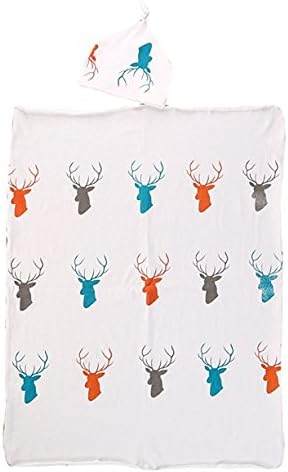 BANGELY Newborn Baby Boys Girls Deer Swaddle Blanket Warm Coming Home Cotton Bath Towel