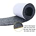 Joyoldelf Felt Furniture Pads with Strong Adhesive, DIY Self Heavy Duty Felt Strip Roll & Wood Floor Protector, Suitable for Table, Sofa, Plant Pots and Dishes, 39.37’’x 3.93’’