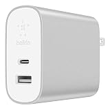 Belkin Boost Charge 27W USB-C + 12W USB-A Wall Charger (39W Total) - iPhone USB-C Charger for iPhone Xs, XS Max, XR, X, 8/8 Plus and More