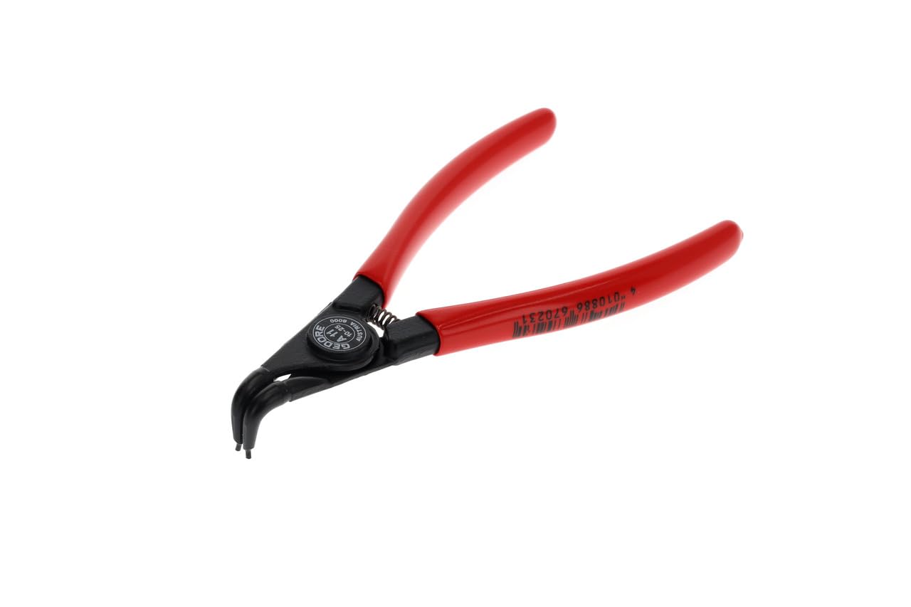 GEDORE Circlip pliers for outer circlips, With opening spring/finger protection, 90° angled, Tip dia. 1.3 mm, 8000 A 11