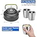 Odoland 12pcs Camping Cookware Mess Kit with Mini Stove, Lightweight Pot Pan Kettle with 2 Cups, Fork Knife Spoon Kit for Backpacking, Outdoor Camping Hiking and Picnicthumb 3