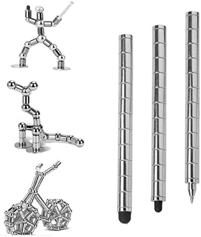 Kingsida Handwriting Touch Capacitance Modular Magnetic Pen Stylus Metal Creative Gift (silver)