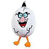 Crack-Ups Laughing Egg Plush - Egg-Shaped Stuffed Toys That Giggle