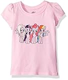 My Little Pony Little Girls' Toddler Short-Sleeved Puff T-Shirt, Pink, 4T