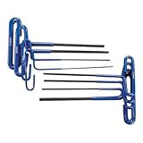 10pc Metric Professional Long T-Handle Hex Key Wrench Set - 2mm to 10mm - Soft-Grip