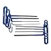 10pc Metric Professional Long T-Handle Hex Key Wrench Set - 2mm to 10mm - Soft-Grip