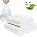 Small Trash Bags 4 Gallon Garbage Bags Waste Basket Bin Liners Bags For Bathroom, Kitchen, Office, Home Bedroom,Car- Clear White (125 Count)