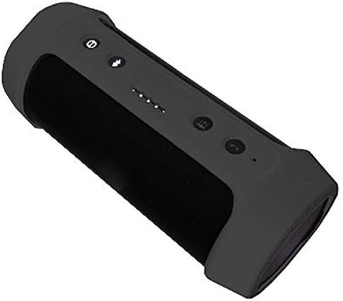 DEHEOBI For JBL Charge2+Protective Case Cover Portable Soft Silicone Holster Bluetooth Speaker Shockproof Protective Sleeve(no speaker) (black)