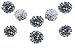 Silver Party Decoration Tissue Paper Pom Poms White Silver Polka Dot Pom Poms Tassel Star Garlands Balloons 25th Wedding Anniversary Birthday Baby Bridal Shower Quinceanera Holy Communion Graduation