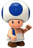 Super Mario Wii K'NEX LOOSE Mini Figure Blue Toad