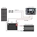 Renogy Voyager - 20A Negative PWM Waterproof Charge Controller w/ LCD Display and LED Bar
