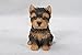 Hi-Line Gift Ltd Sitting Yorkshire Terrier Puppy, Brown/Black, 6.5