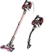 Vacuum Cleaner, Super Suction Pet Hair Eraser, 4 in 1 Bagless Upright Corded Stick Vacuum,Easy Empty Dirt Bin,Noise Free, Lightweight& Versatile Handheld Vacuum with LED Multiple Brush