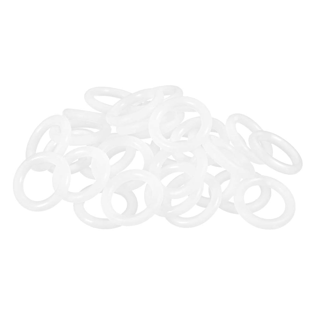 TOP-VIGOR 30Pcs Silicone O Rings, 18mm OD 11.8mm ID 3.1mm Width O Rings Sealing Gasket for Plumbing Washer Seal & Auto Quick Repair, White