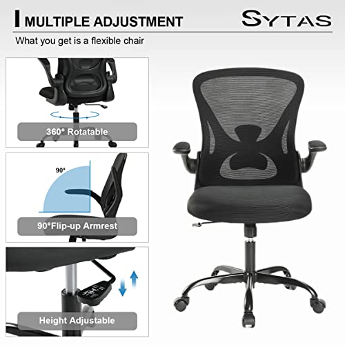 Sytas Office Chair, Ergonomic Home Office Desk Chair, Comfortable Mesh