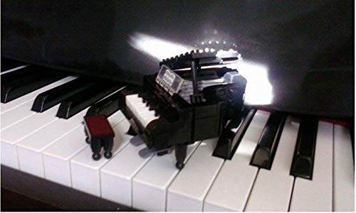 Grand Piano Musical Instrument Building Blocks Child Kids Educational Models Pianist Musician Toy ,141pcs