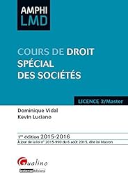 Cours de droit spécial des sociétés