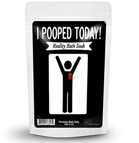 I Pooped Today Bath Soak â€“ Funny Poop Lavender Bath Salts Purple Christmas Spa Gifts for Friends Stocking Stuffers for Women Unisex White Elephant Gift Christmas Retirement Over the Hill