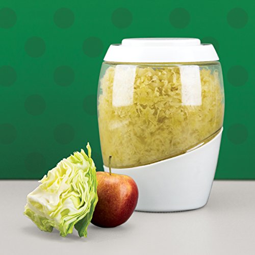 Mortier Pilon - 5L Glass Fermentation Crock + FREE recipe book - Make Easy Homemade Fermented Foods (kimchi, pickles, sauerkraut, organic vegetables)