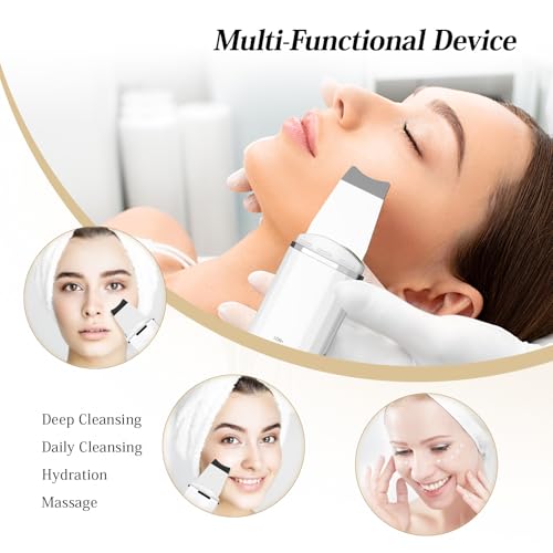 4 in 1 ANLAN Ultrasonic Skin Cleanser Facial Cleanser - Deep Cleansing, Vibrating Scrub, Facial Care and Blackhead Removal