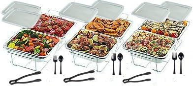 FREEDco 30 Piece Party Serving Kit, Includes Chafing Kits and Serving Utensils