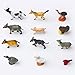 Fun Central (AU192) 12pc 5 Inch Assorted Farm Animals, Plastic Animal Figures, Farm Animals for Kids, Farm Animal Action Figures, Farm Animal Figures for Toddlers, Small Animal Farm Figures