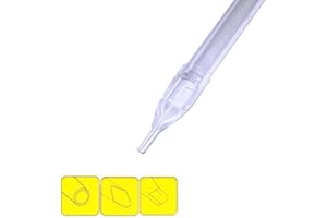 HILDBRANDT FREEFLOW 9MT 9FT Magnum Flat Tip Long Tattoo Tubes Gripless Disposable Sterile