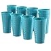 Splash 20-ounce Unbreakable Plastic Tumblers | set of 12 Teal