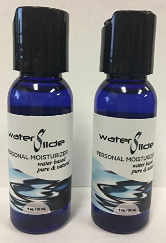 Earthly Body WaterSlide Water Based Personal Moisturizer (Set of 2) 1 oz. each