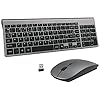 Wireless-Keyboard-and-Mouse-SetsUK-Layout-24Ghz-USB-Receiver-Full-Size-Keyboard-Combo-Compact-Compatible-with-iMac-Mac-PC-Laptop-Tablet-Computer-Windows-Deep-Grey Wireless Keyboard and Mouse Sets, UK layout 2.4Ghz Usb Compact Portable Ergonomics Slim Wireless Keyboard Mouse For PC…