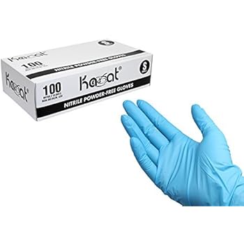 Amazon.com: Blue Plastic Powder-Free Nitrile Gloves, Pack