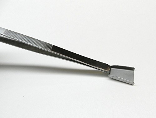 DIAMOND TWEEZER WITH SCOOP FOR STONES BEAD WORK GEMOLOGIST TWEEZERS SHOVEL END (E 1) NOVELTOOLS