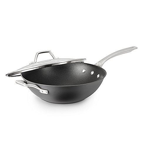 Calphalon 1948242 Signature Stainless Steel Flat Bottom Wok, 12", Silver 2 Calphalon 1948242 Signature Stainless Steel Flat Bottom Wok, 12", Silver - Image 3