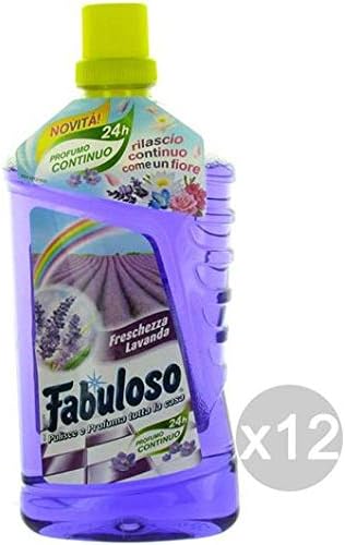 FABULOSO Set 12 Böden Lavendel 1 Liter Reiniger und Reinigung des