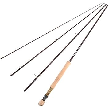 Amazon Stradalli リリース シリーズ 8ワット 長さ9フィート 4ピース 高速アクション マルーン フライフィッシングロッド 100 カーボンファイバー Stradalli ロッド 竿