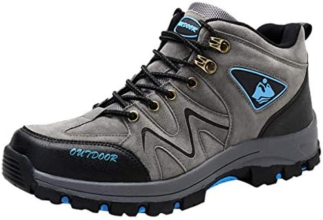 TnaIolral Men Walking Shoes Casual Waterproof Non-Slip Wear Outdoor Hiking Shoes