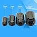 FIOTOK 20Pcs Clip-on Ferrite Ring Core Black RFI EMI Noise Suppressor Cable Clip for 5mm/7mm/9mm/13mm Diameter Cable