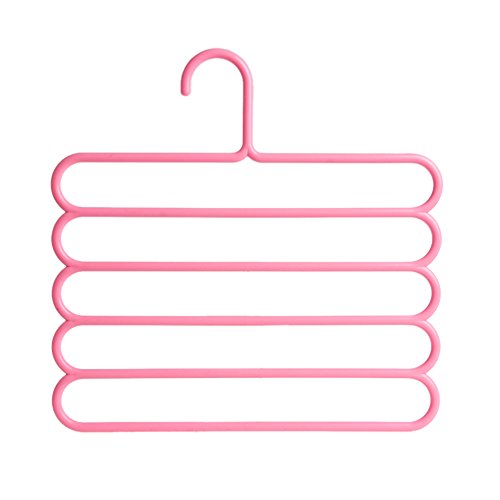 BCHZ Five-layer Hangers Oganizer Holders Pants Clothes Towels Clothing Apparel Space-saving (PK)