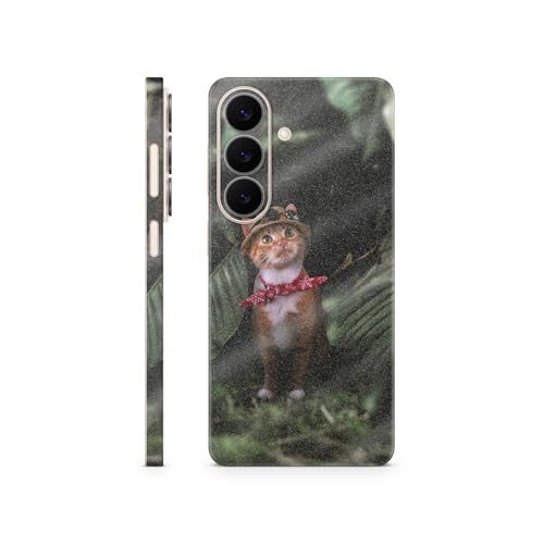 Glossy Glitter Phone Skin Compatible with Samsung Galaxy S26 - Expedition Kitty…