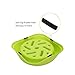 Dog Bowls Slow Feeder Fun Interactive Anti-Choke Pet Bowl Non-Slip Drink Water Bowl Healthy Food Bowl Bloat Stop Happy Foraging Bowl (Green)