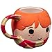Harry Potter Hermione Granger Coffee Mug, 24 oz - Cute Chibi Design with Gryffindor Scarf Handle - Officially Licensed - Book & Movie Gift for Kids, Teens, Adults