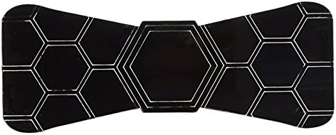 Men Acrylic Designer Shining Hex Bow Necktie Suit Party Accessories
