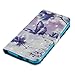 Galaxy J3 Emerge Case, Galaxy J3 Prime/Amp Prime 2/Express Prime 2 Case, Kickstand Flip Wallet with Magnetic Closure for Samsung Galaxy J3 Emerge/ J3 Prime/Amp Prime 2/ Express Prime 2 -Butterflies