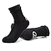 Beach Socks Wear in Sand Playing Volleyball & Soccer or as Booties for Snorkeling, Diving & Watersports（Kids Women and Men） ST01,Black,L