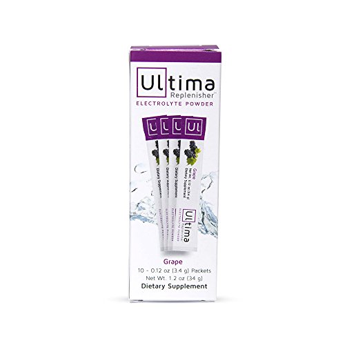 New Ultima Hydrating Electrolyte Powder, Grape, 10 Count Stickpacks in