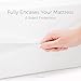 Linenspa Zippered Mattress Encasement – Twin XL Size Waterproof Mattress Protector – Quiet Cover & Complete protection – Dorm Room Essentials, White