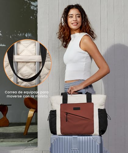 LOVEVOOK Women's Large Tote Bag Women's Laptop Work Tote Bag Shopper for College Travel Office Work School
