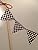 Race Car Cake Banner, Black and White Check